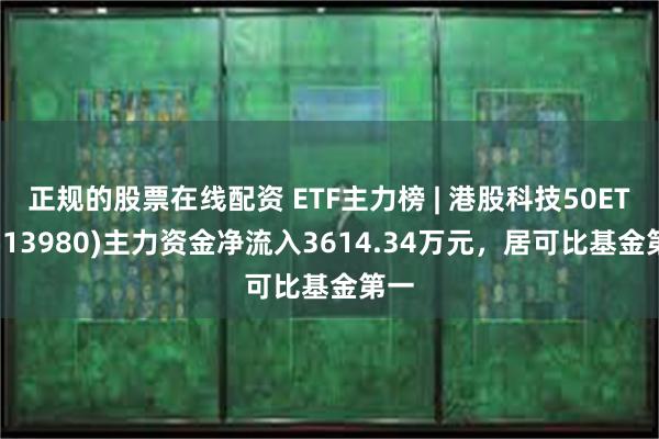 正规的股票在线配资 ETF主力榜 | 港股科技50ETF(513980)主力资金净流入3614.34万元，居可比基金第一