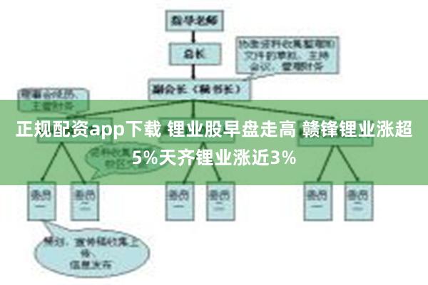 正规配资app下载 锂业股早盘走高 赣锋锂业涨超5%天齐锂业涨近3%