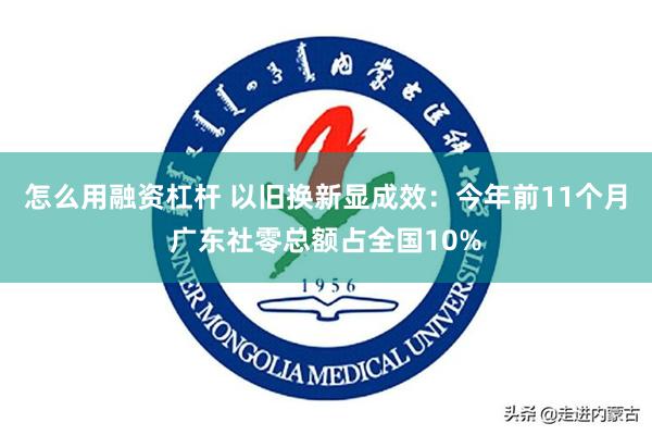 怎么用融资杠杆 以旧换新显成效：今年前11个月广东社零总额占全国10%